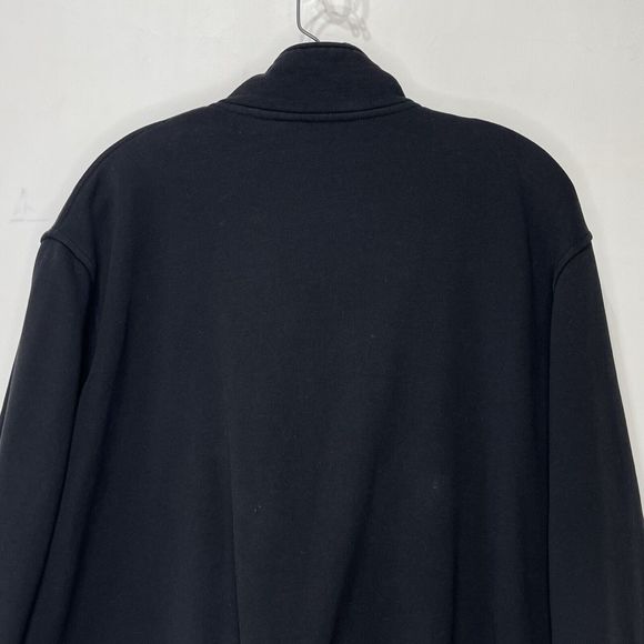 Sean John Mens Full Zip Track Jacket Black Large Asymmetrical Zip - Picture 15 of 16